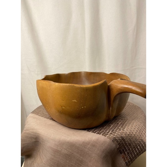 Vintage Set of Two (2) Hawaiian Large Monkeypod Wood Serving Snack Bowls - Picture 14 of 15